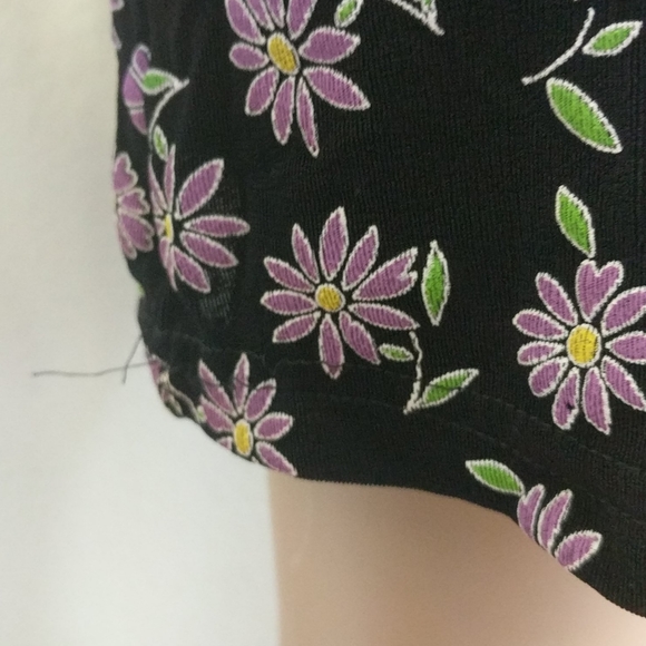 [CLE Paris] Open Back Purple Daisy Floral Dress - Picture 4 of 4